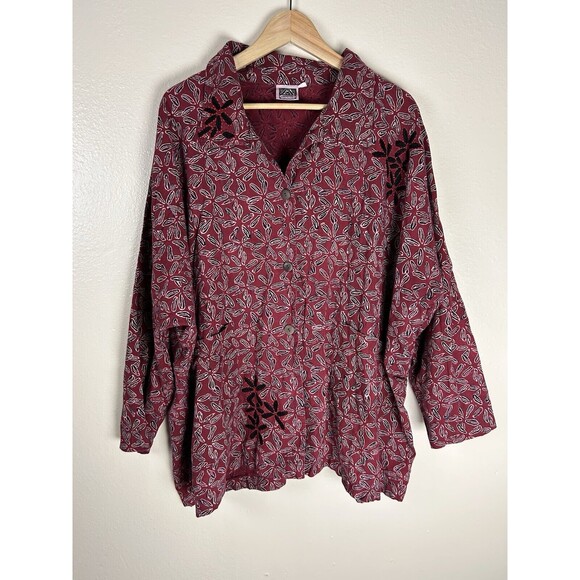 Market Place Dignity Not Charity 3X Kimono Jacket  Cardigan Embroidered Floral - Picture 1 of 5
